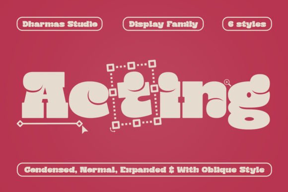 Acting: A Bold Display Font for Modern Editorial Design