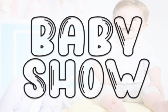 Baby Show: A Casual Display Font for Warm Digital Branding