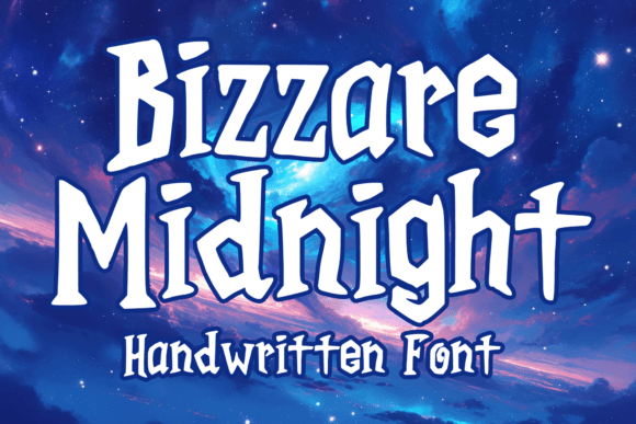 Bizzare Midnight: A Gothic Display Font for Editorial Charm