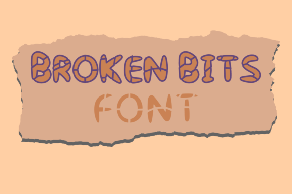 Broken Bits: A Fractured Font for Bold Editorial Design