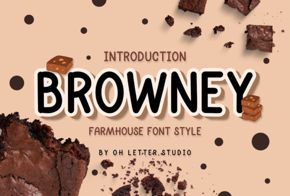 Browney: A Sweet & Striking Display Font for Crafters and Makers