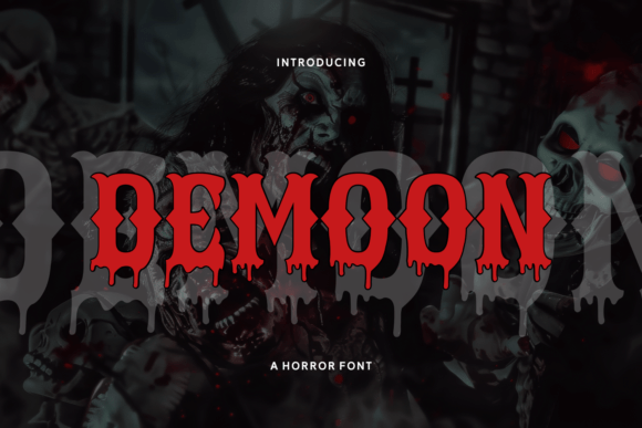 Embrace the Macabre: Demoon Font for Spooky-Cute Craft Designs