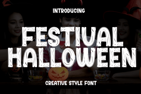 Festival Halloween: A Spooky Display Font for Seasonal Campaigns