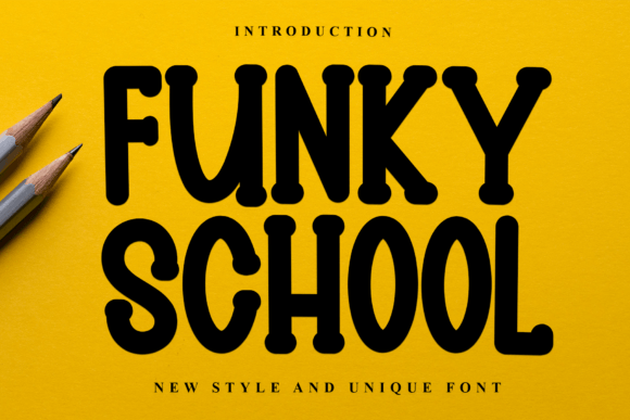 Funky School: A Vibrant Display Font for Editorial Charm