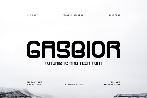 Gasbior: A Futuristic Display Font for Modern Digital Campaigns