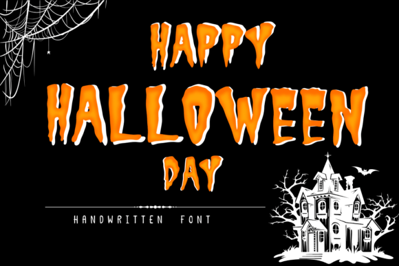 Happy Halloween Day: A Spooky Display Font for Editorial Charm