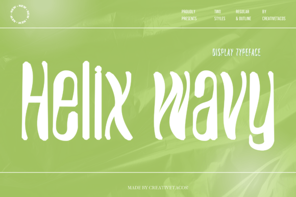 Helix Wavy: A Futuristic Display Font That Elevates Web Design