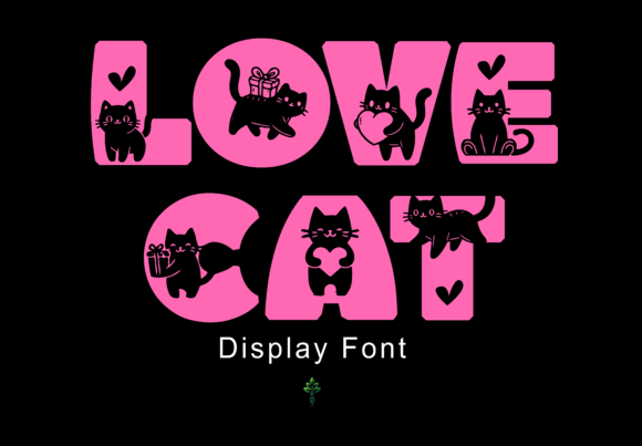 Love Cat: A Display Font That Adds Magic to Branding Projects
