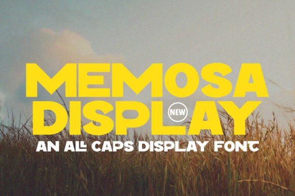 Memosa: A Bold Display Font for Editorial Design and Digital Publishing