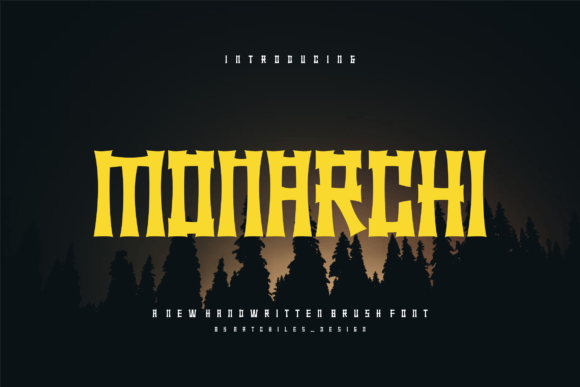 Monarchi: A Modern Display Font with Chinese Elegance for Digital Design
