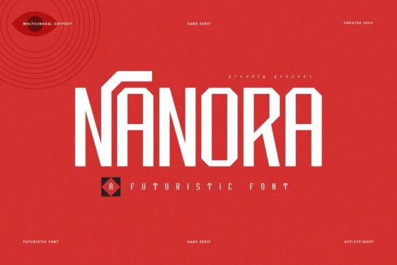 Nanora: A Futuristic Font for Modern Editorial Design