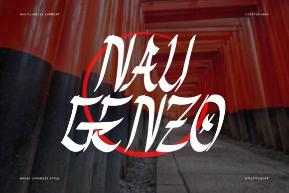 Nau Genzo: A Stylish Display Font for Branding with Personality