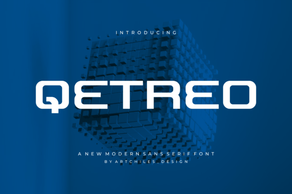 Qetreo: A Modern Display Font for Bold Web Design