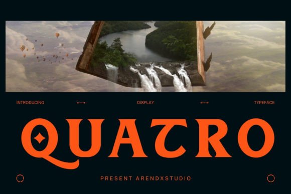 Quatro: A Vintage Display Font That Elevates Small Business Branding