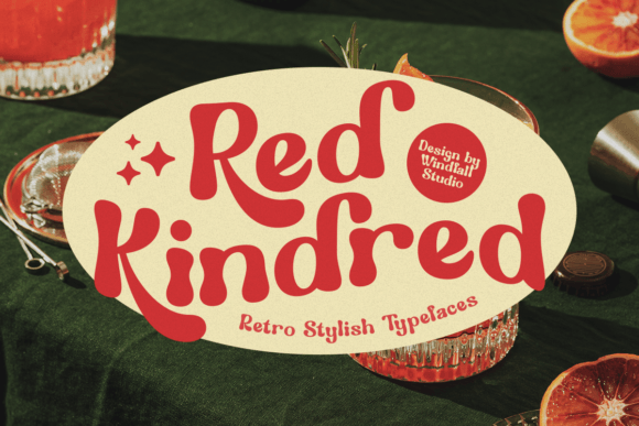 Red Kindred: A Bold Typeface for Nostalgic Editorial Design
