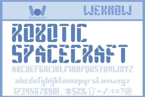 Robotic Spacecraft Font: A Futuristic Display Typeface for Modern Branding