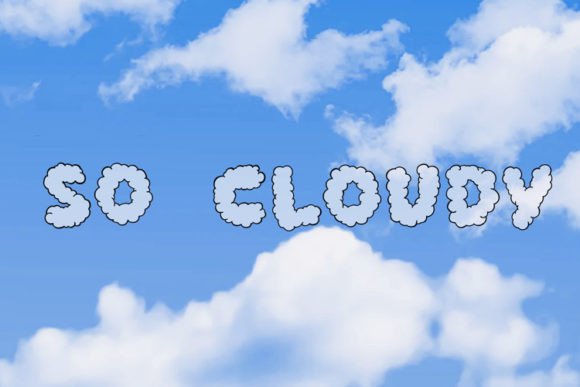 So Cloudy: A Playful Display Font for Expressive Web Design