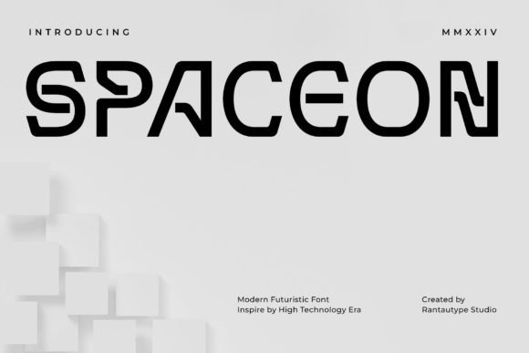 Spaceon: A Futuristic Display Font for Modern Web Design Projects