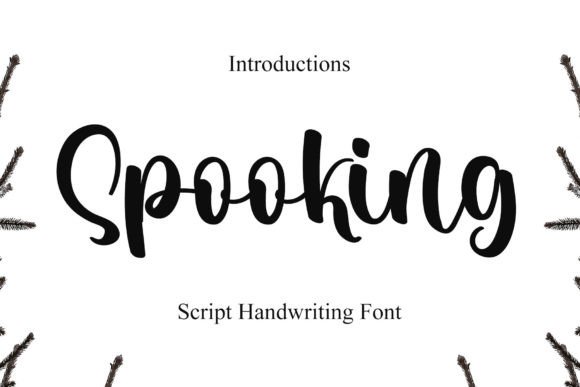Spooking: A Refined Script Font for Elegant Branding Projects