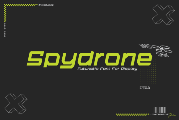Spydrone: A Futuristic Typeface for Modern Editorial Design