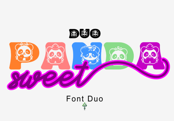 Sweet Panda Duo: A Fresh Display Font for Editorial Creativity
