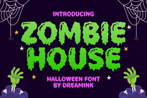 Zombie House Font: Spooky Charm for Digital Design Projects